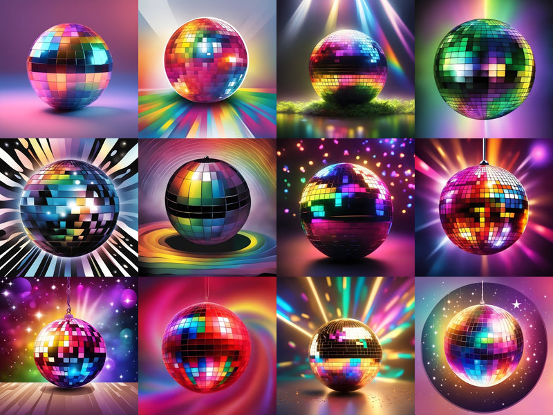 Disco Ball Art from VizAI Art