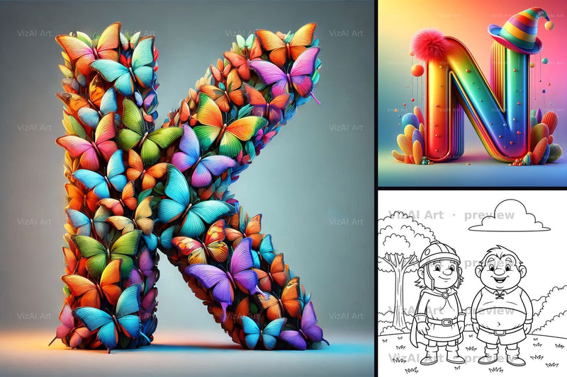 Kids & Nursery printable art by VizAI Art