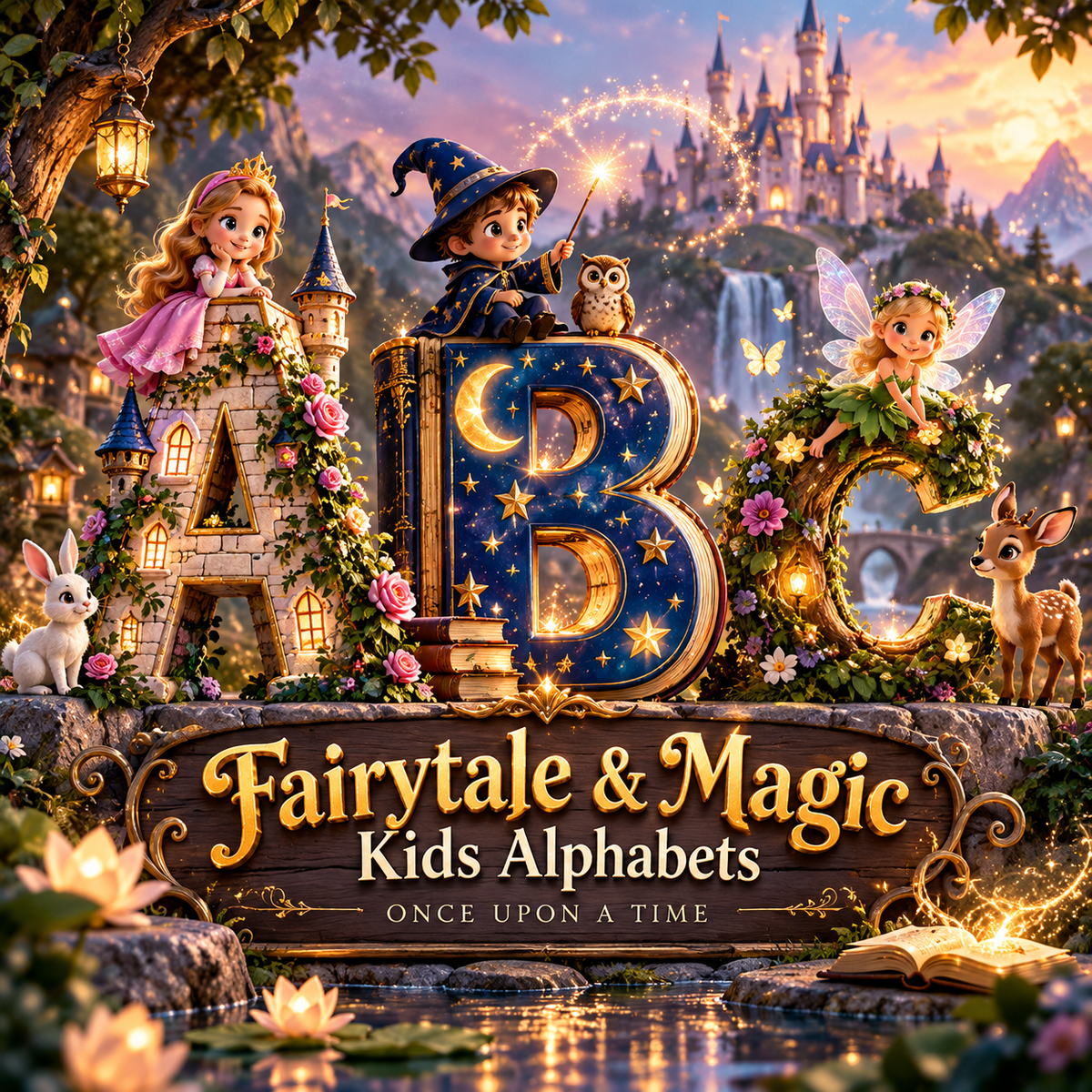 Fairytale & Magic Kids Alphabets from VizAI Art