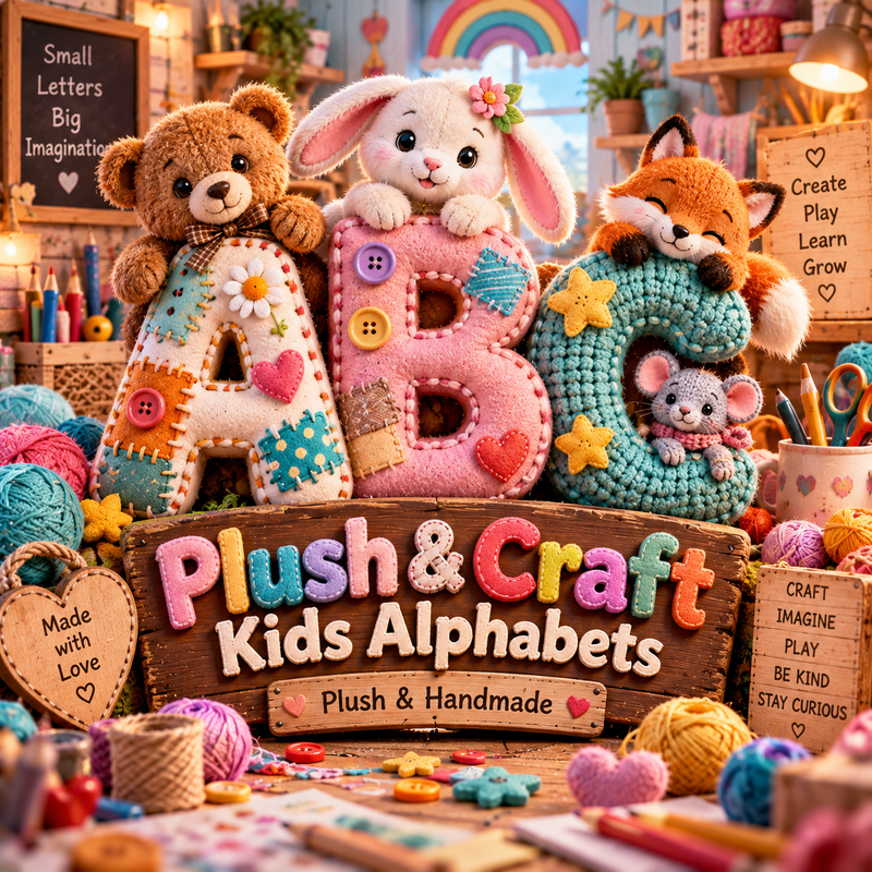 Plush & Craft Kids Alphabets from VizAI Art