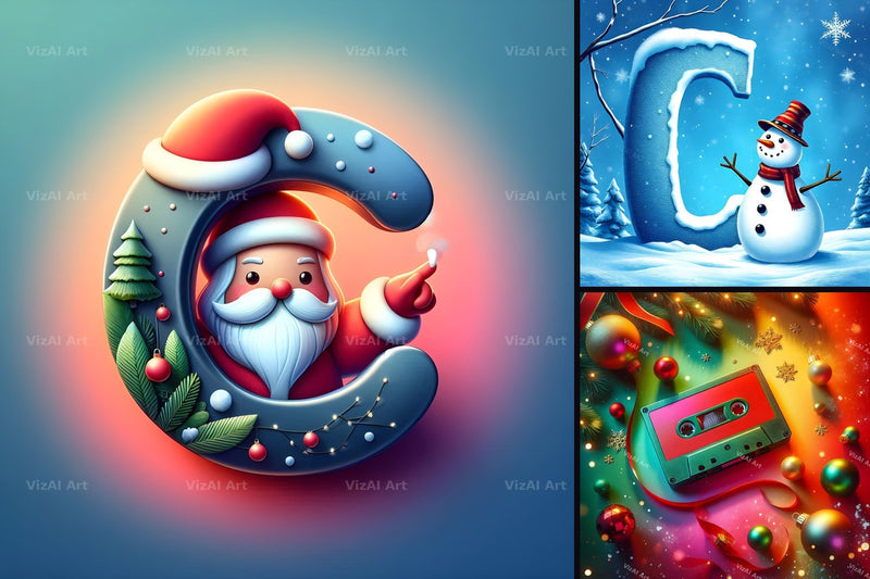 Christmas & Winter printable art by VizAI Art