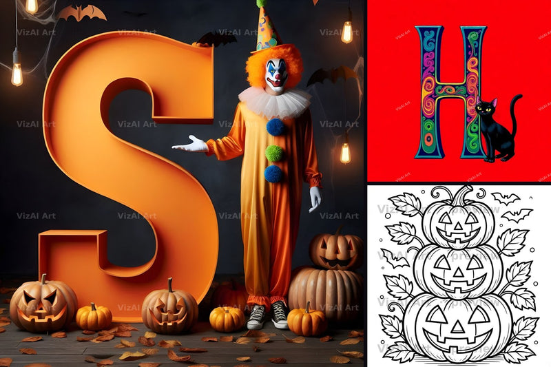 Halloween & Spooky printable art by VizAI Art
