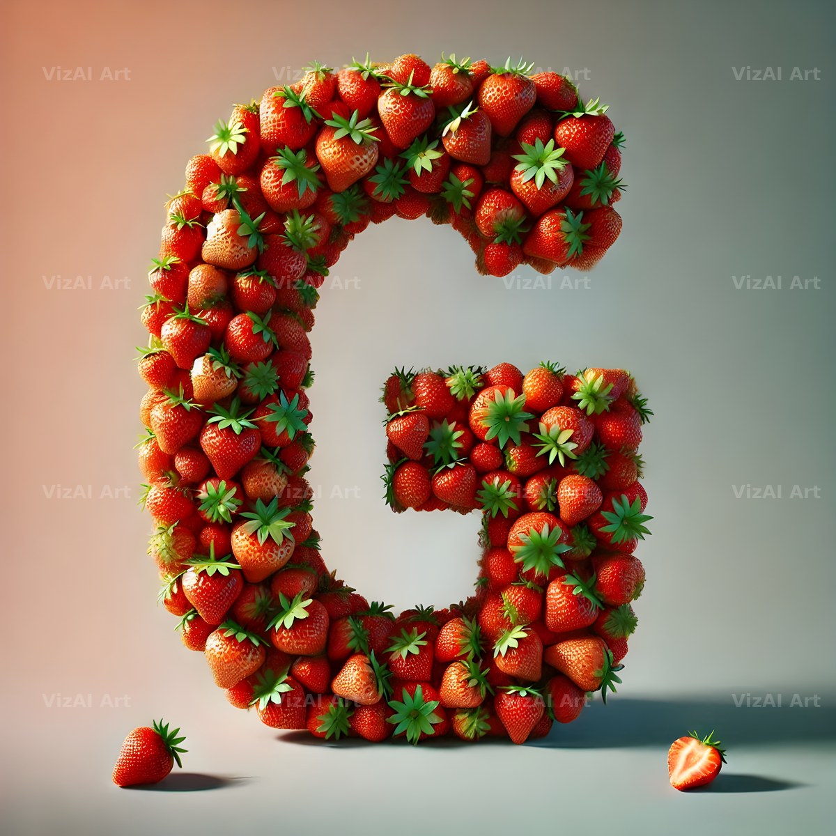 Strawberry Basket alphabet letter G