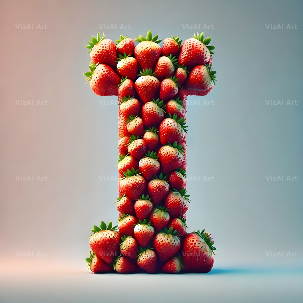 Strawberry Basket alphabet letter I