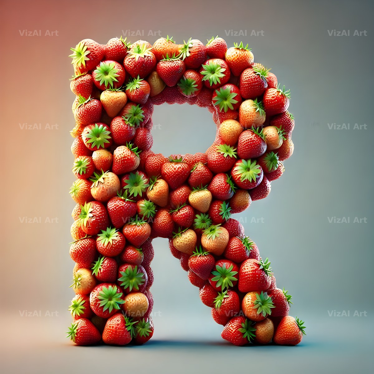 Strawberry Basket alphabet letter R
