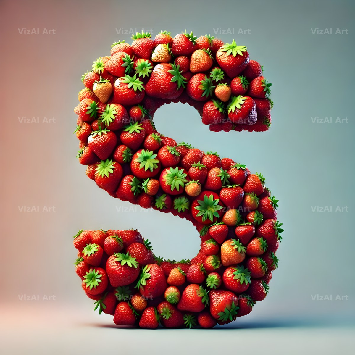Strawberry Basket alphabet letter S