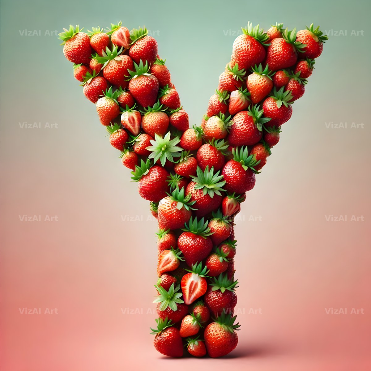 Strawberry Basket alphabet letter Y