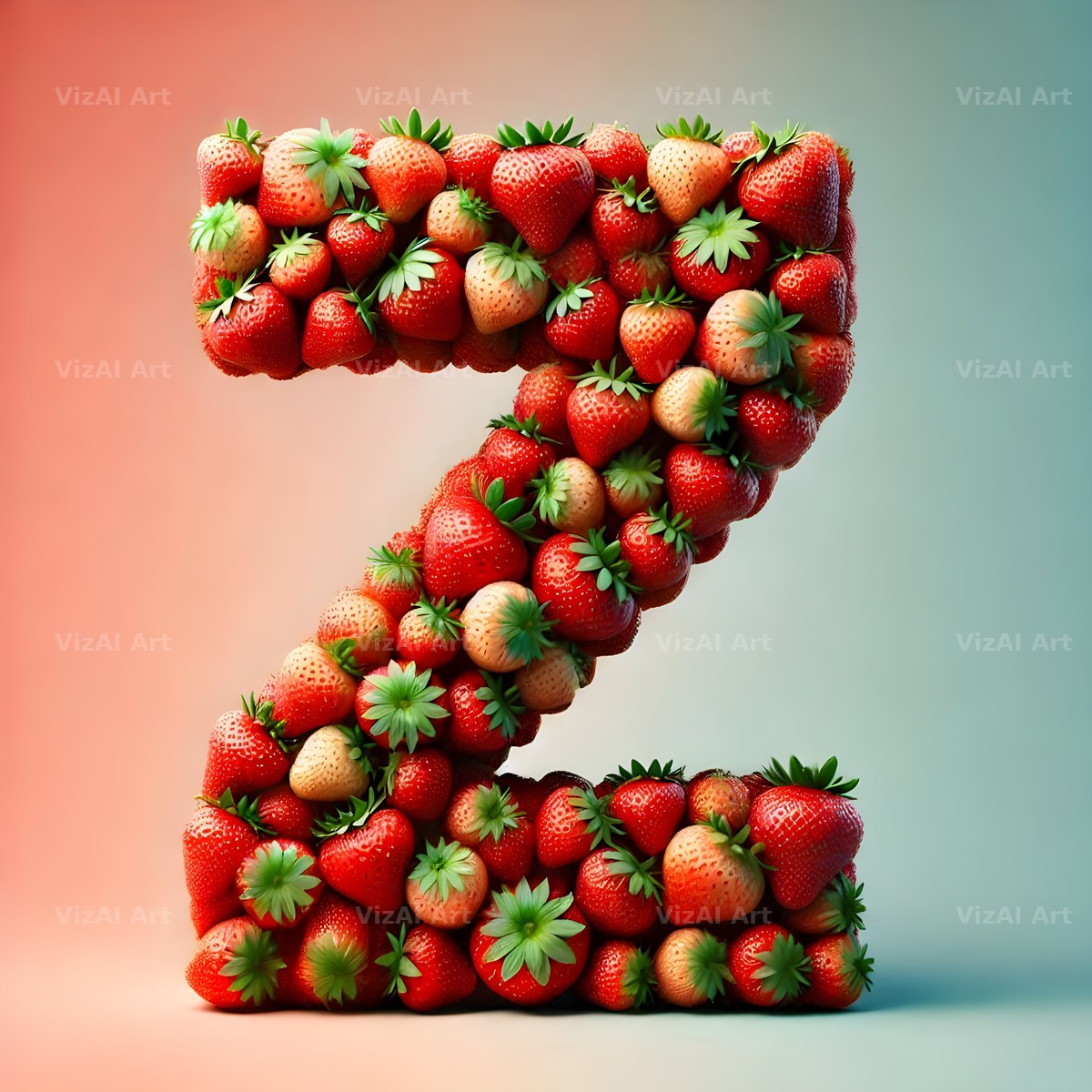 Strawberry Basket alphabet letter Z
