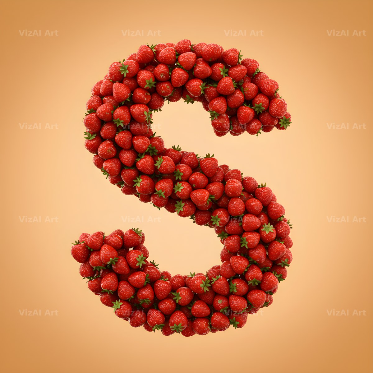 Strawberry Berry Heap alphabet letter S