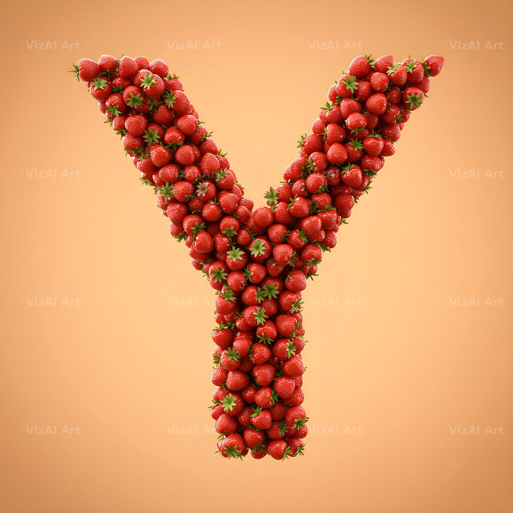 Strawberry Berry Heap alphabet letter Y