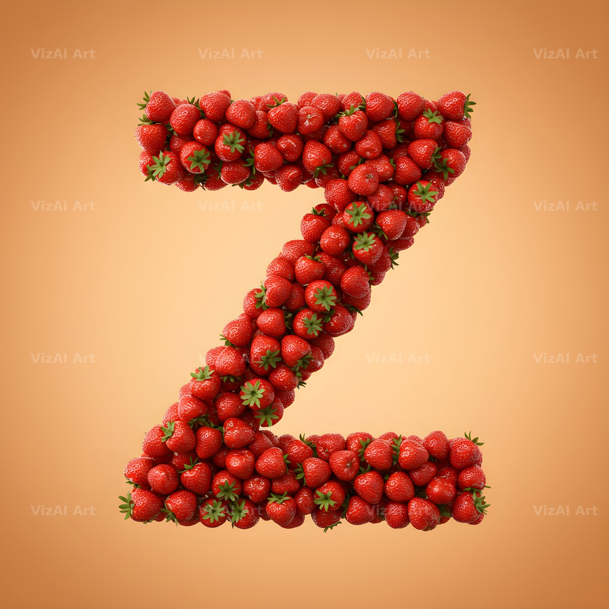 Strawberry Berry Heap alphabet letter Z