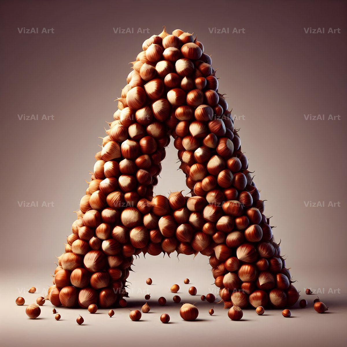 Chestnut Roast Warmth alphabet letter A