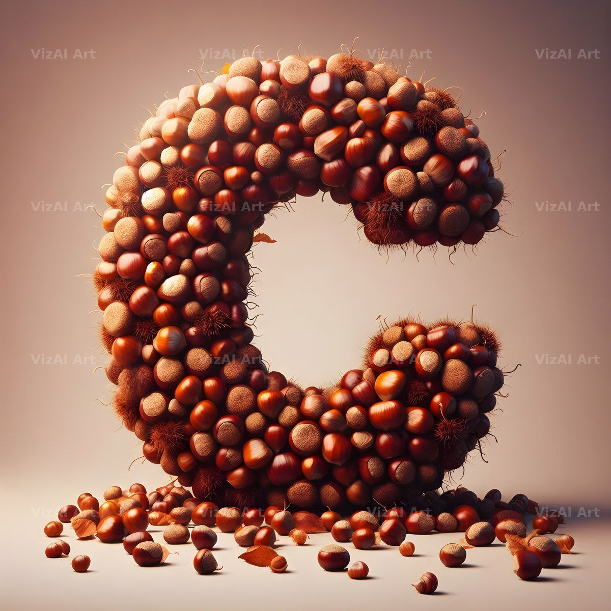 Chestnut Roast Warmth alphabet letter C