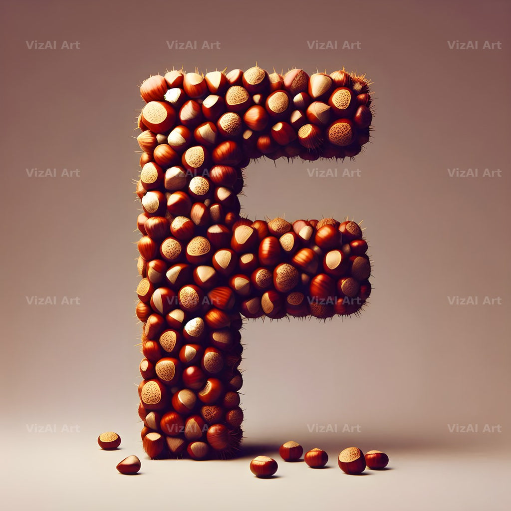 Chestnut Roast Warmth alphabet letter F