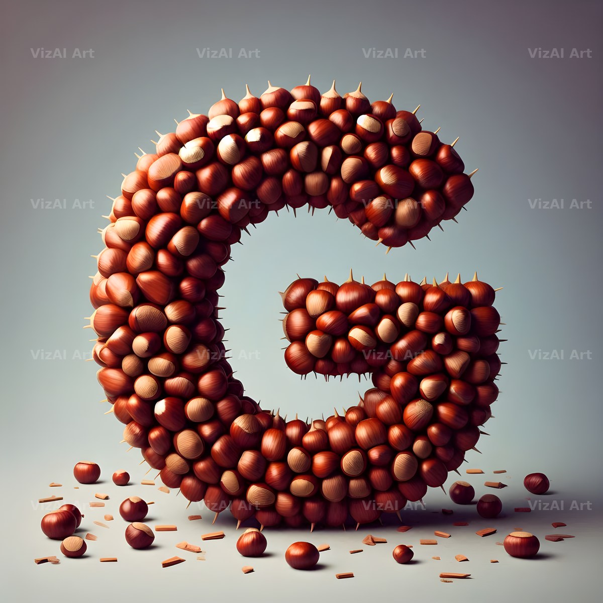Chestnut Roast Warmth alphabet letter G