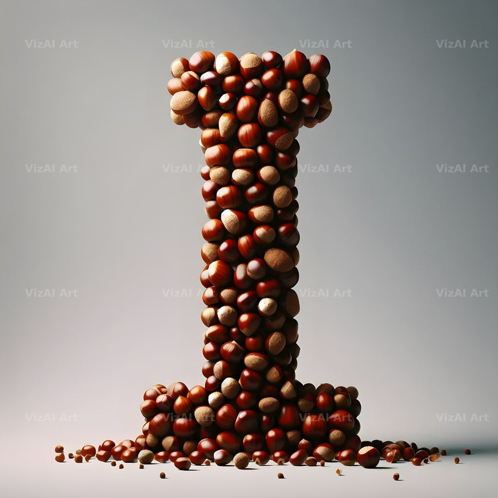 Chestnut Roast Warmth alphabet letter I