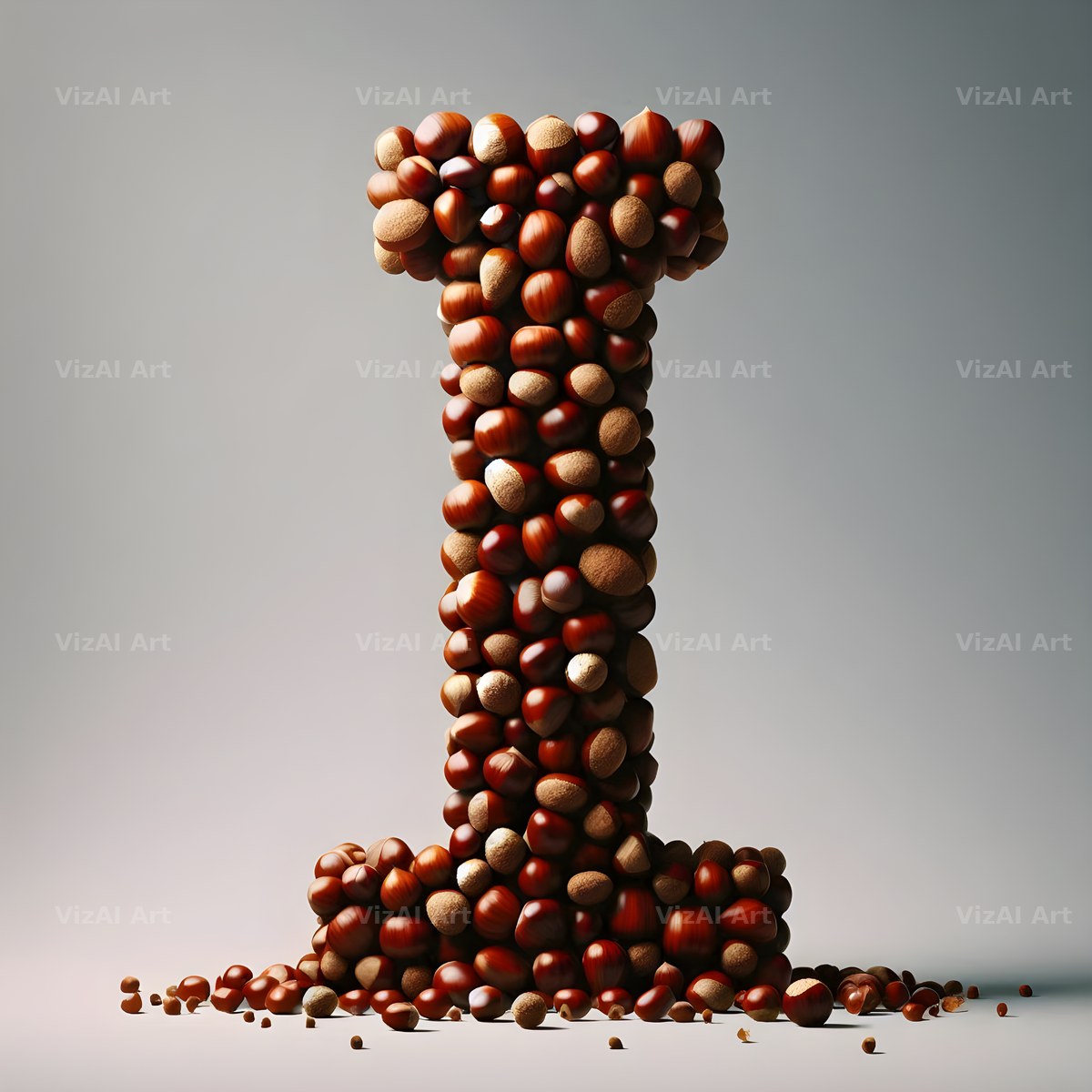 Chestnut Roast Warmth alphabet letter I
