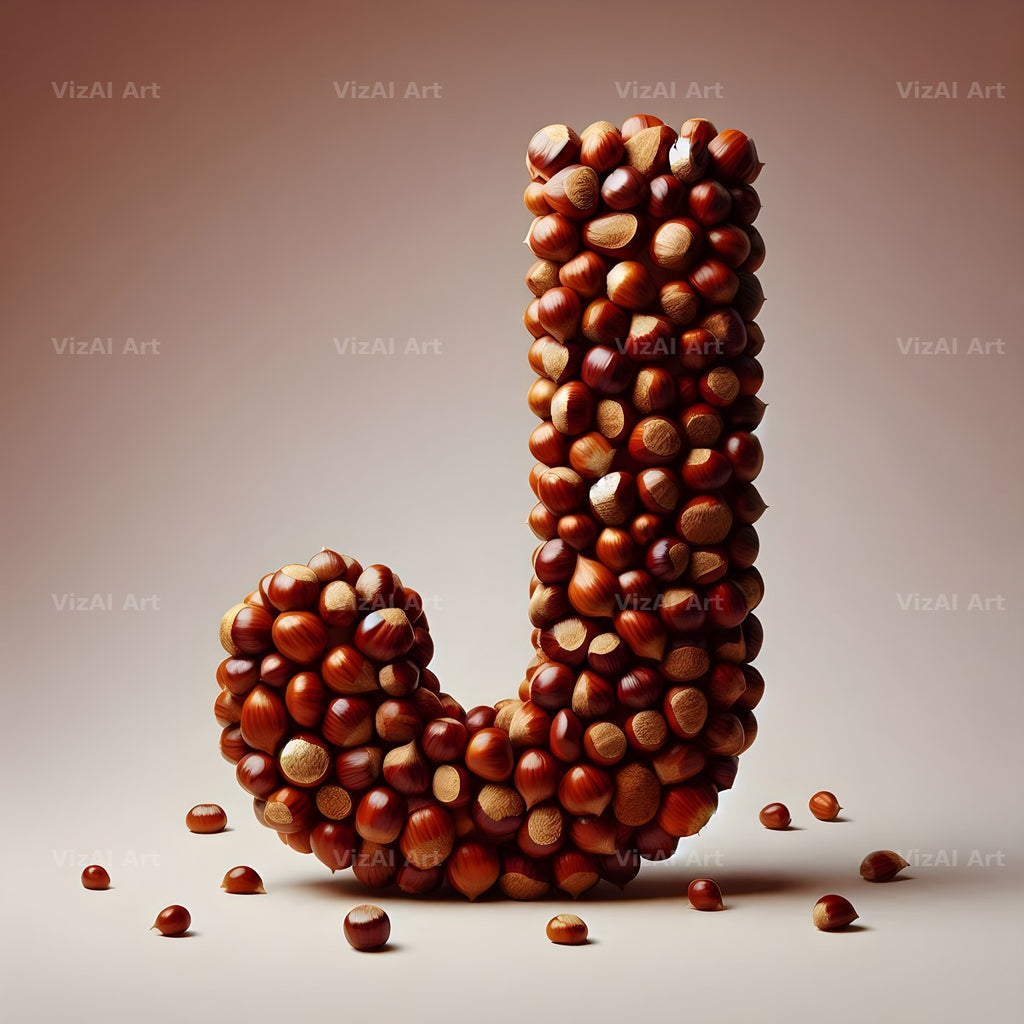 Chestnut Roast Warmth alphabet letter J