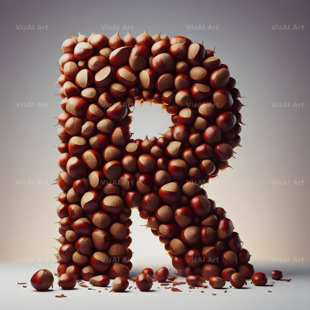 Chestnut Roast Warmth alphabet letter R