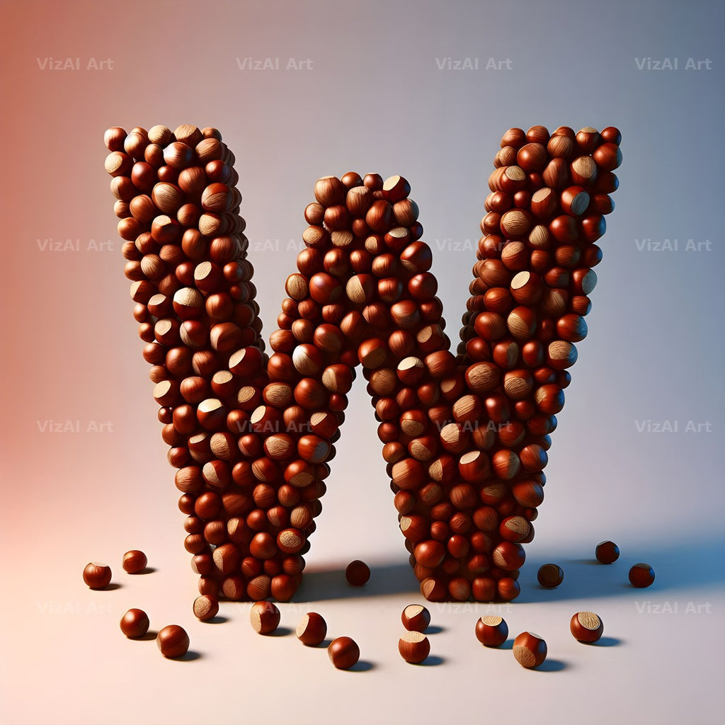 Chestnut Roast Warmth alphabet letter W