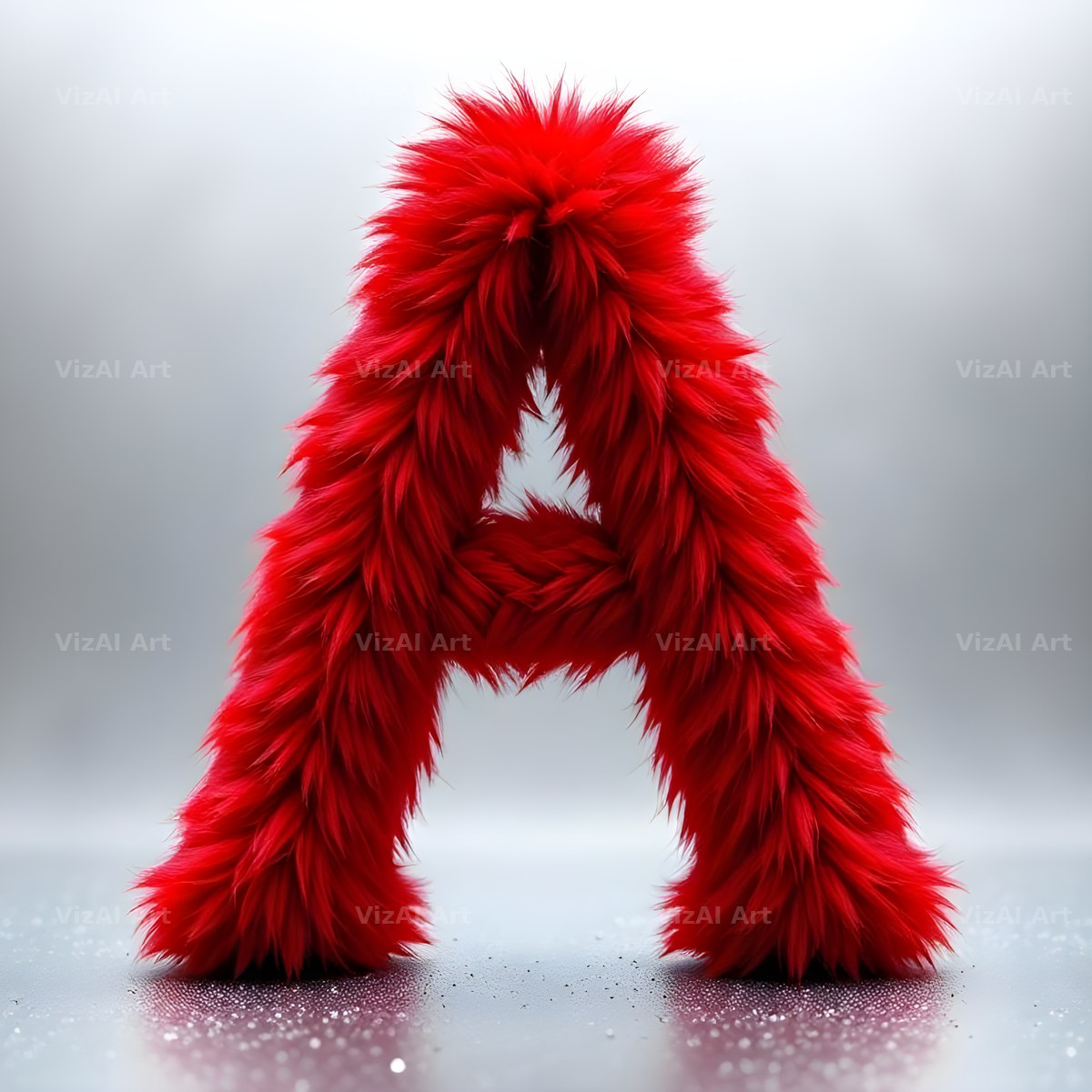 Scarlet Star Fur alphabet letter A