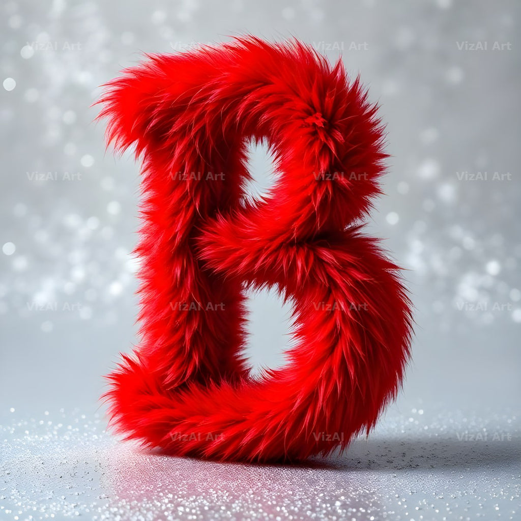 Scarlet Star Fur alphabet letter B