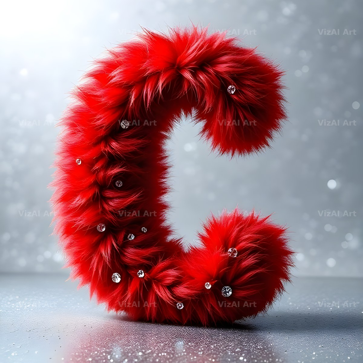 Scarlet Star Fur alphabet letter C