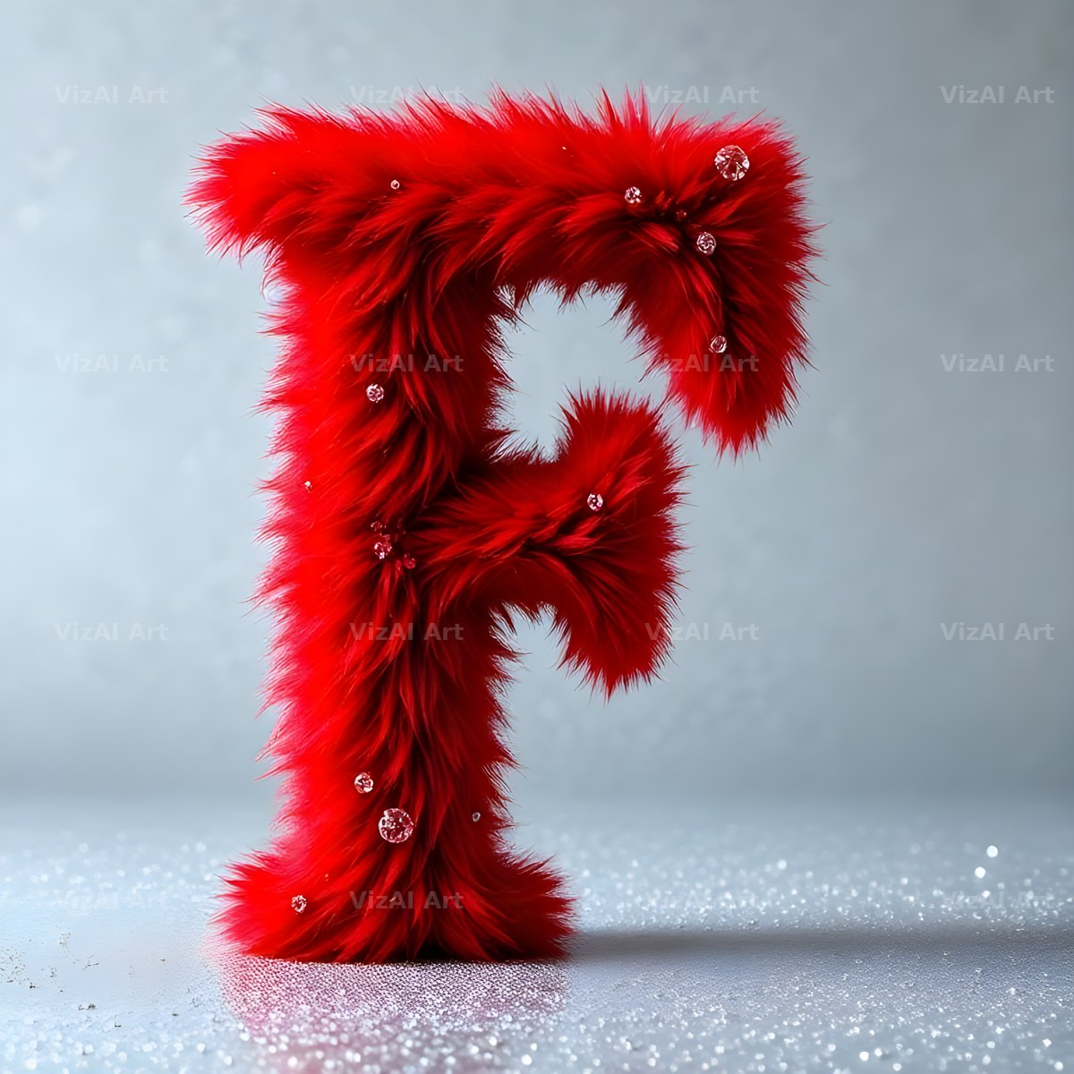 Scarlet Star Fur alphabet letter F