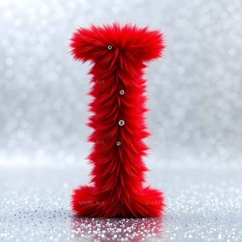 Scarlet Star Fur alphabet letter I