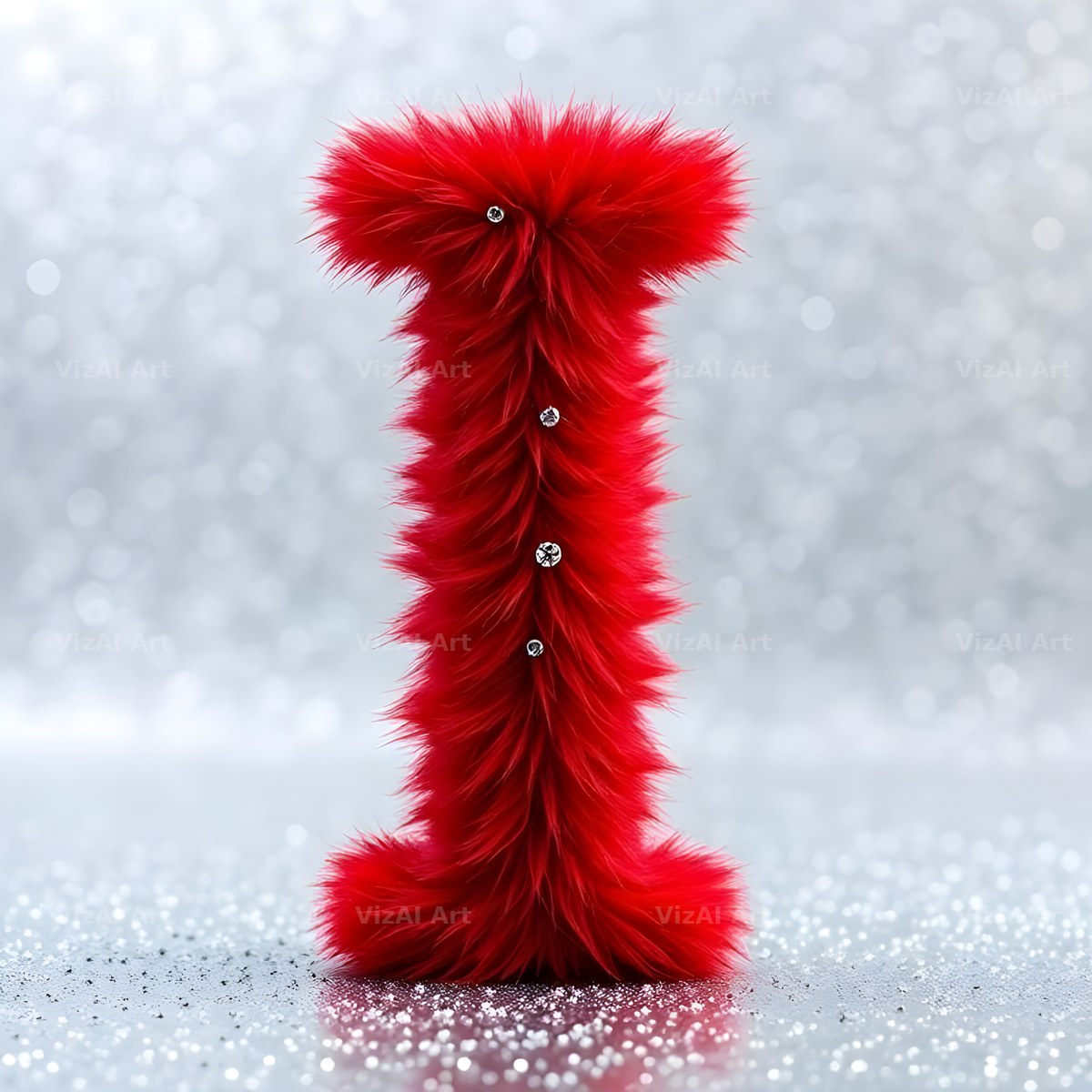 Scarlet Star Fur alphabet letter I