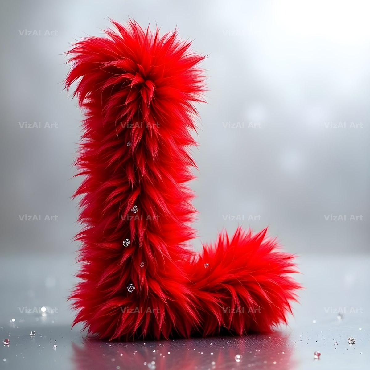 Scarlet Star Fur alphabet letter L