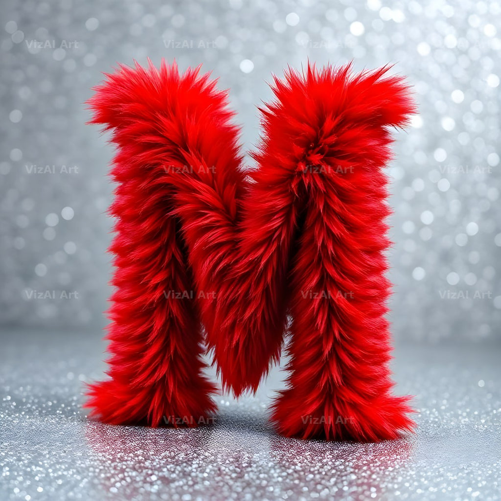 Scarlet Star Fur alphabet letter M
