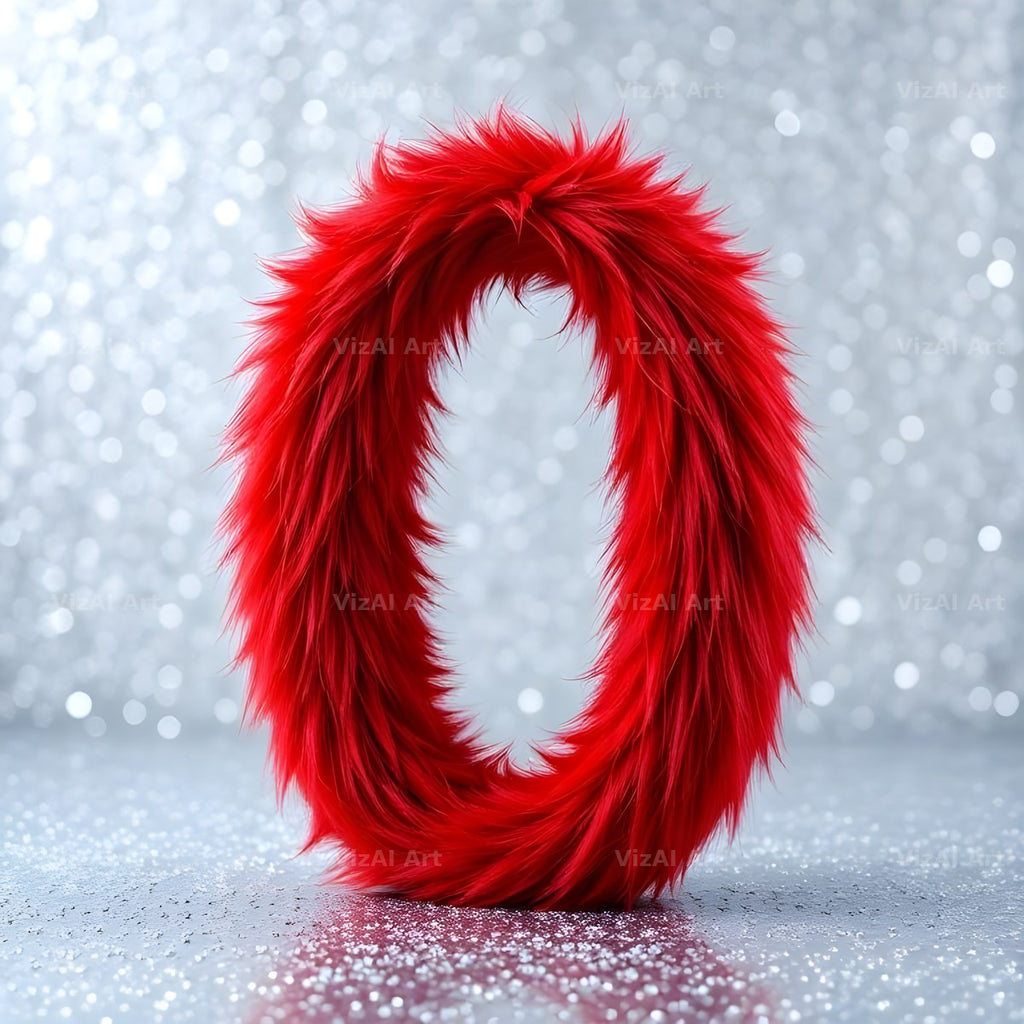 Scarlet Star Fur alphabet letter O