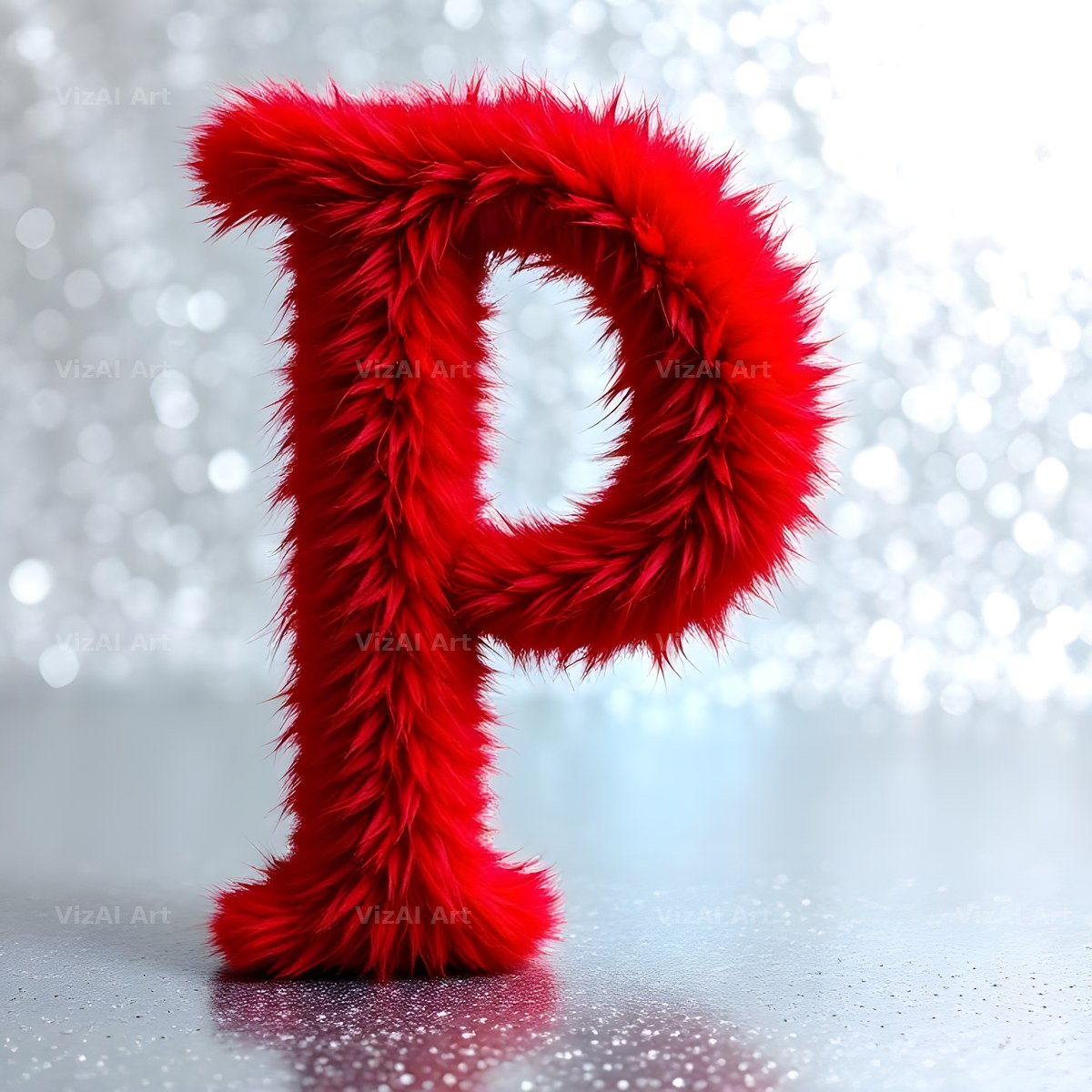 Scarlet Star Fur alphabet letter P