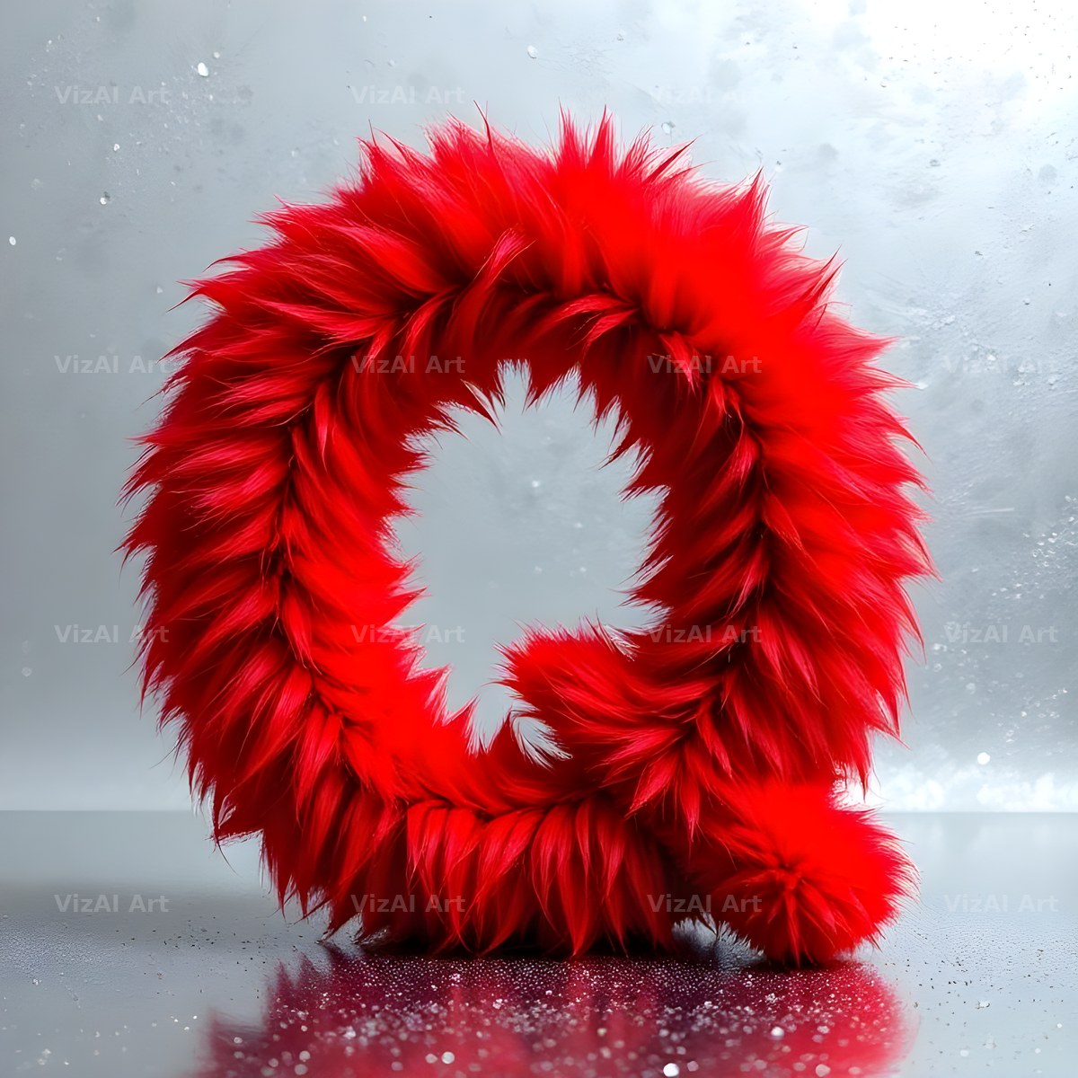 Scarlet Star Fur alphabet letter Q