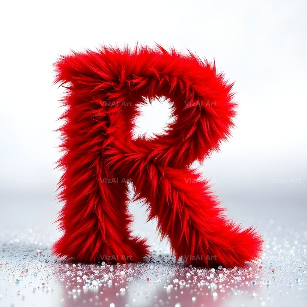 Scarlet Star Fur alphabet letter R