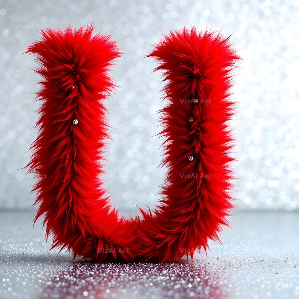 Scarlet Star Fur alphabet letter U