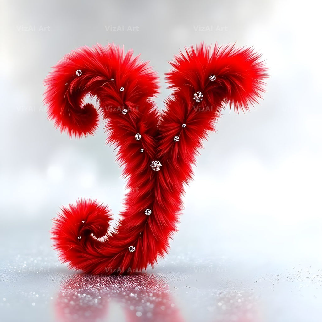 Scarlet Star Fur alphabet letter Y