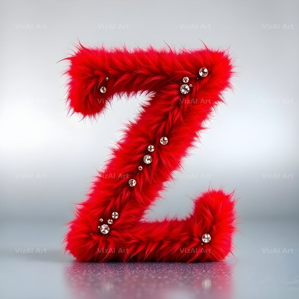 Scarlet Star Fur alphabet letter Z