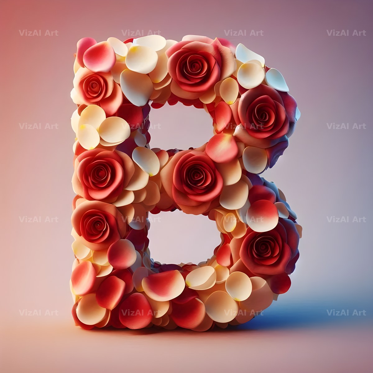 Rose Garden Medley alphabet letter B