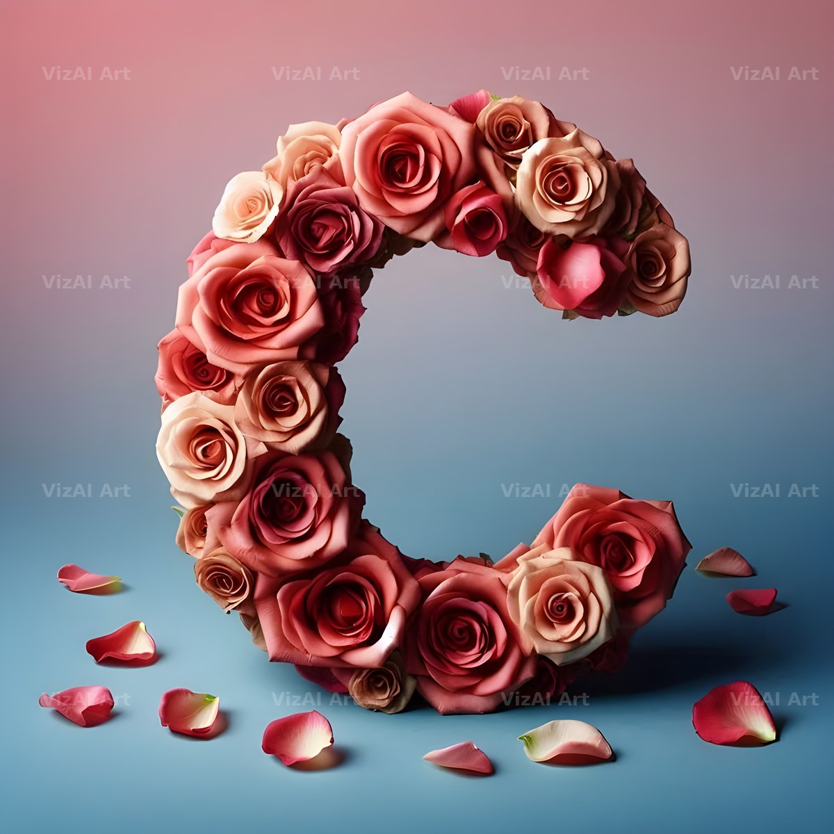 Rose Garden Medley alphabet letter C