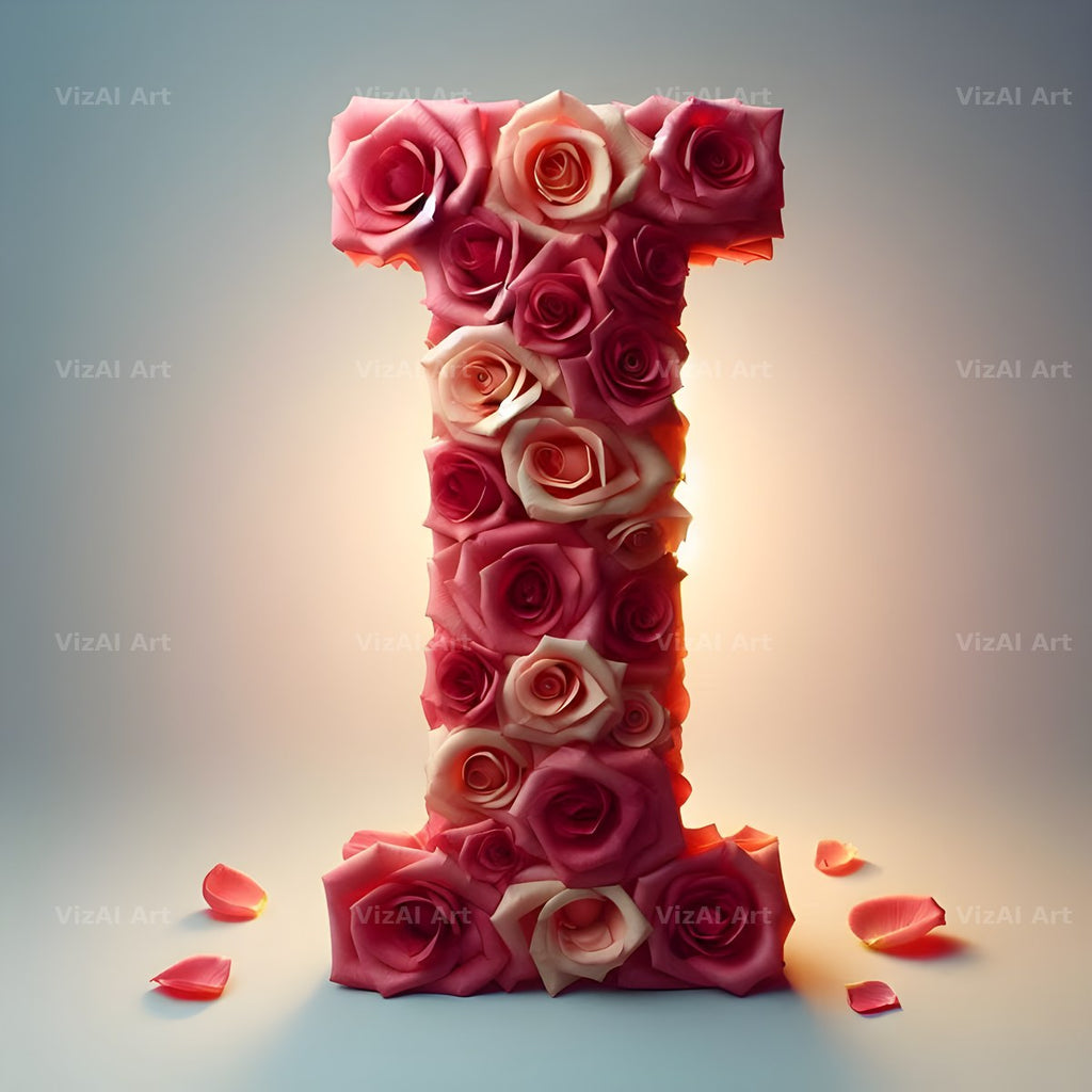 Rose Garden Medley alphabet letter I