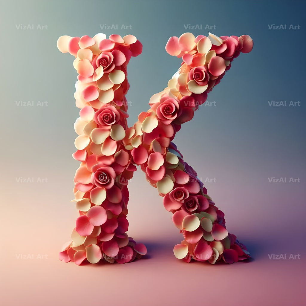 Rose Garden Medley alphabet letter K