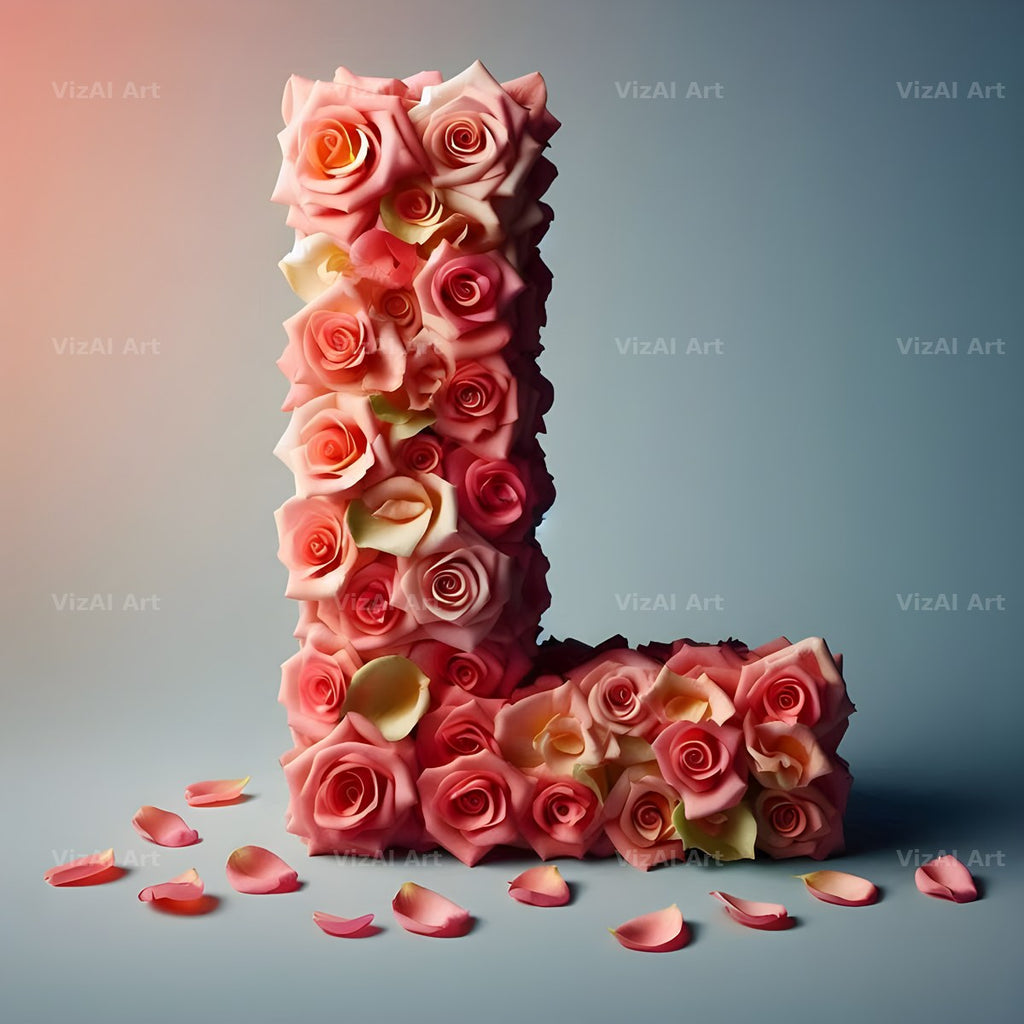 Rose Garden Medley alphabet letter L