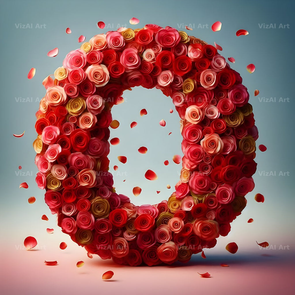 Rose Garden Medley alphabet letter O