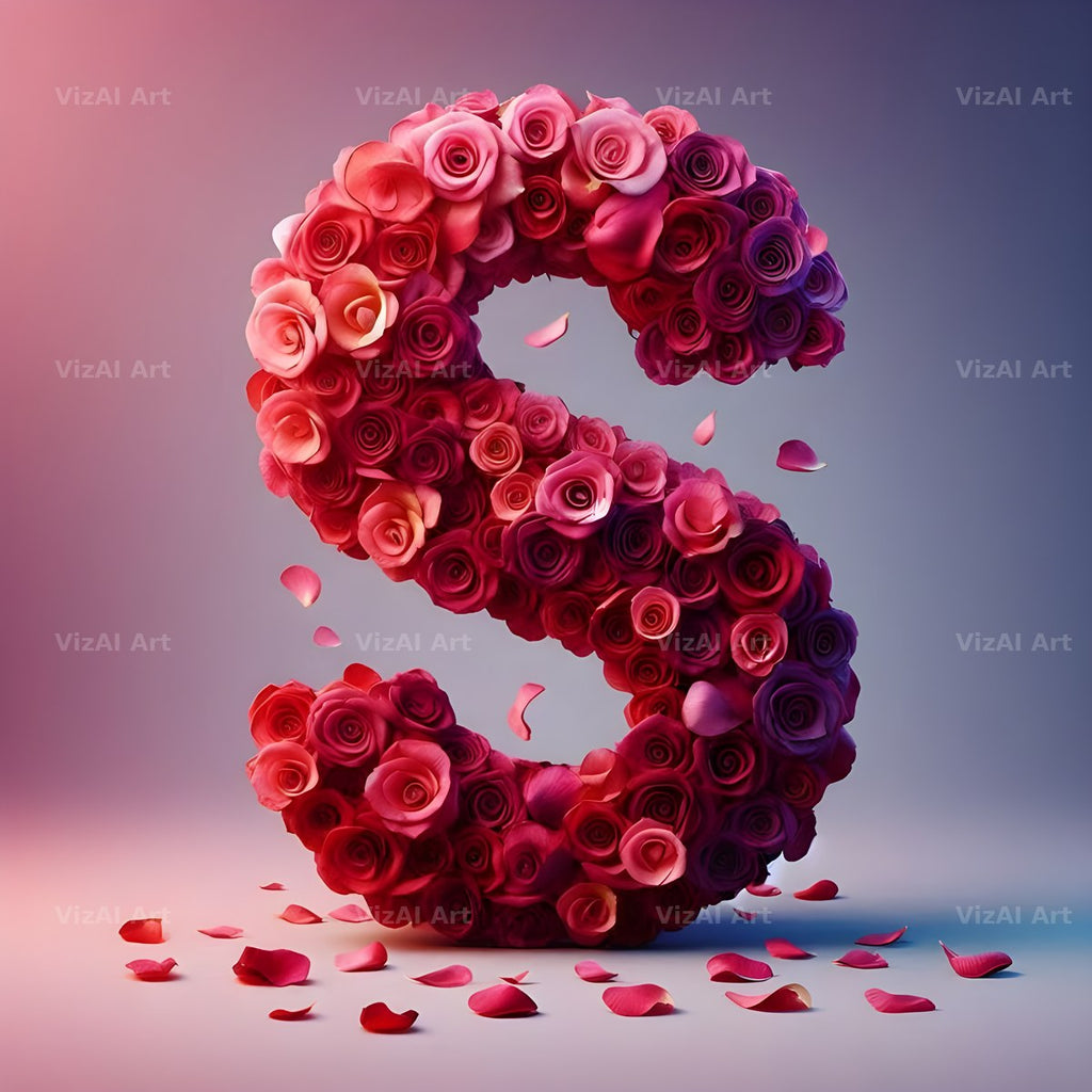 Rose Garden Medley alphabet letter S