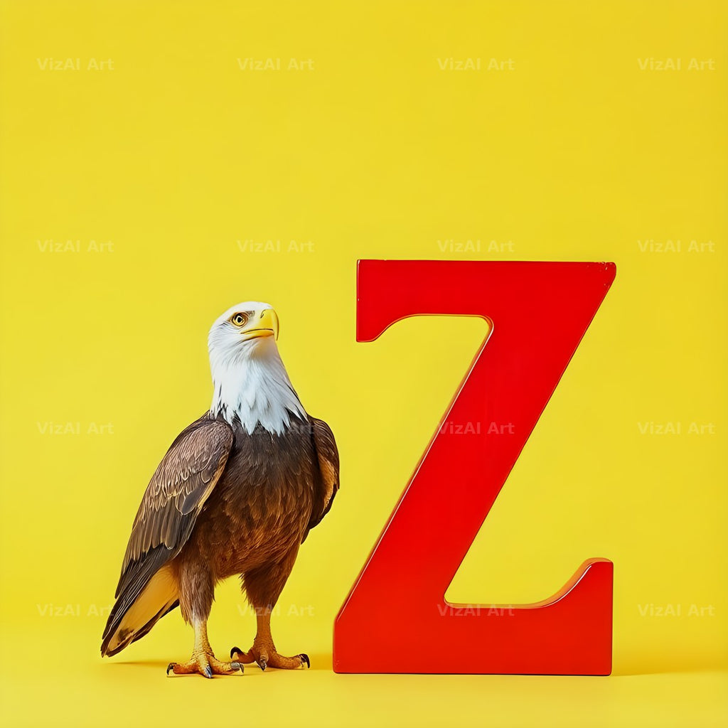 Bold Eagle Crest alphabet letter Z