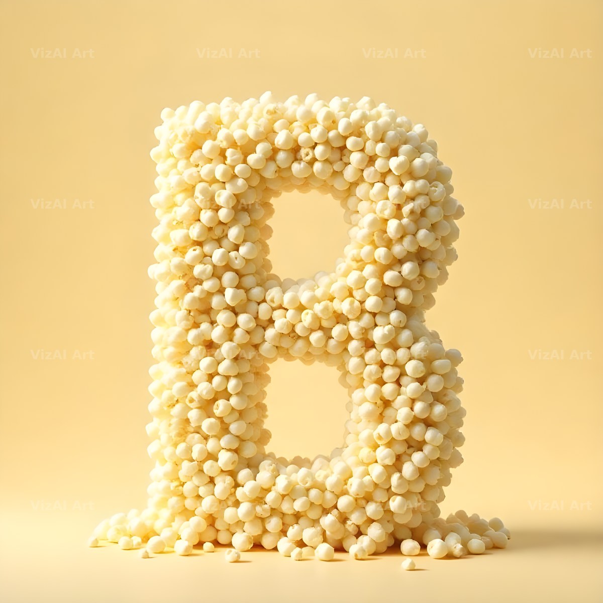 Buttered Popcorn alphabet letter B