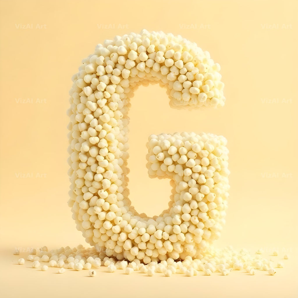 Buttered Popcorn alphabet letter G