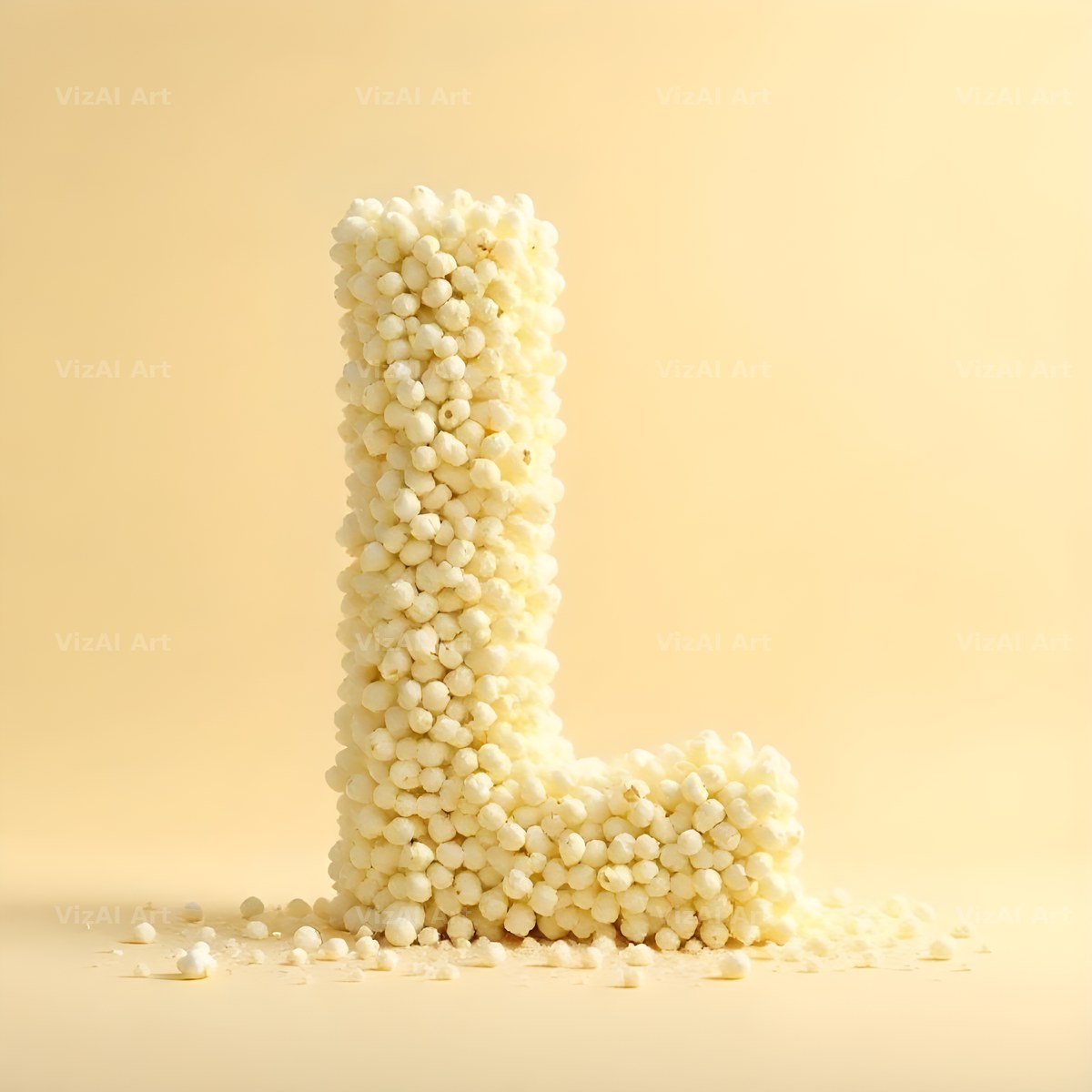 Buttered Popcorn alphabet letter L